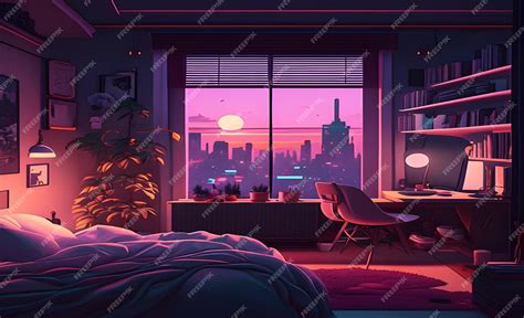 Premium Photo | Lofi bedroom aesthetic