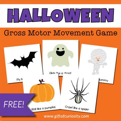 Halloween Gross Motor Movement Game Gift Of Curiosity