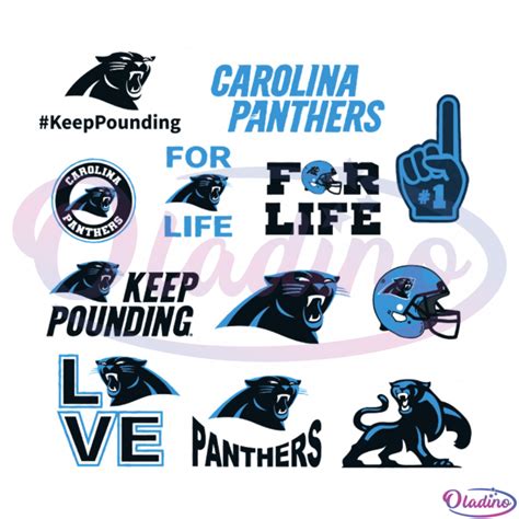 Carolina Panthers Logo Bundle Svg Nfl Svg Panthers Team Svg Oladino