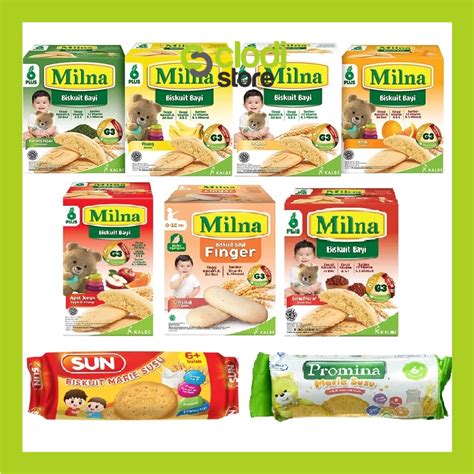 Jual Promina Biskuit Marie Roll Sun Milna Susu 6mo Snack MPASI Snack