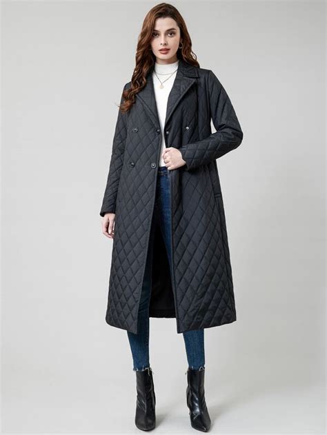 MIEGOFCE Double Breasted Quilted Coat SHEIN USA