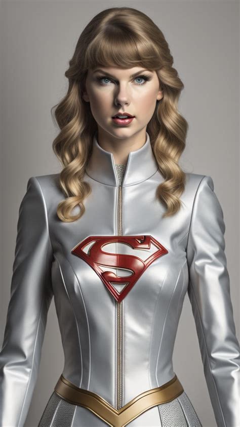 Taylor Swift as Supergirl (White suit) by DARL25 on DeviantArt