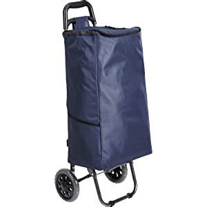 Amazon Basics Chariot de courses léger et pliable Hauteur 102