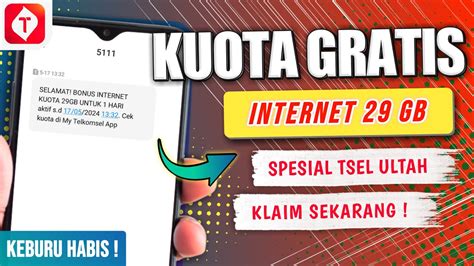 Buruan Klaim Cara Mendapatkan Kuota Internet 29GB Gratis MyTelkomsel