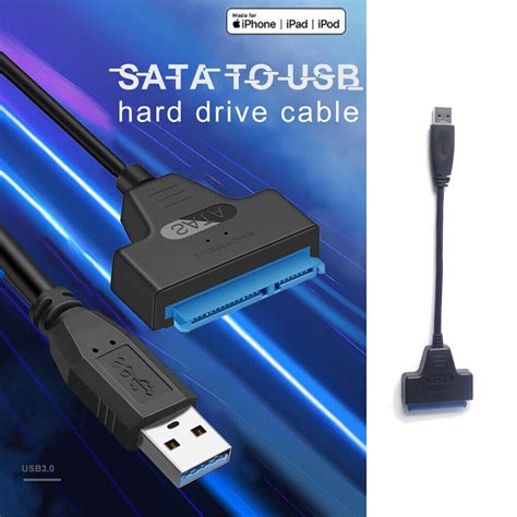 Usb 30 To Sata Iii Hard Drive Adapter Cable 25 Ssd Uasp Sata Hdd To Usb 30 Ebay