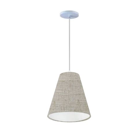 Lustre Pendente Luminária Cone 30 13x25 Varias Cores Md8040 Boreal