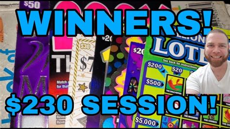 Winners Round 2 230 In Texas Lottery Scratch Off Tickets Youtube