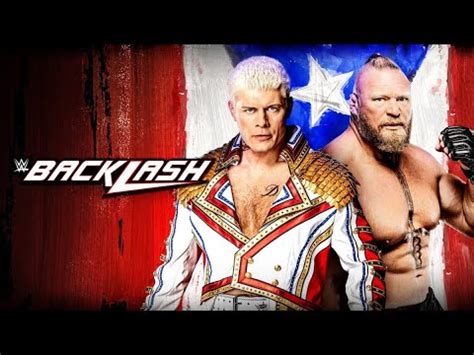 WWE Backlash Review YouTube