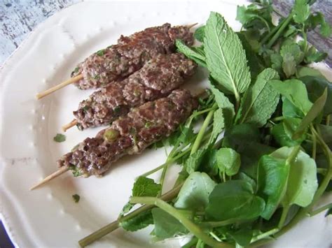 kefta brochettes de boeuf haché aux herbes