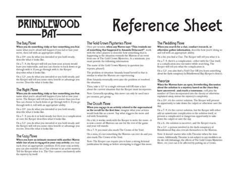 Brindlewood Bay Reference - Revised | PDF | Cognitive Science | Cognition