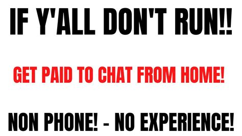 Non Phone Work From Home Job No Experience Chat Work At Home Job