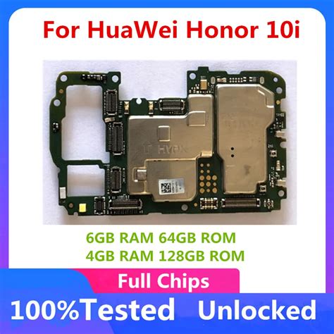 64GB 128GB ROM Mainboard For Huawei Honor 10i Motherboard Original