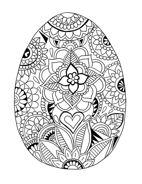 Easter Egg Printable Coloring Page | OOLY