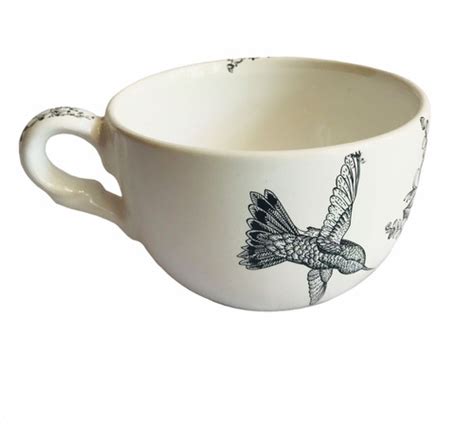 Taza Tazon Con Asa Ceramica Sopero Sopa 450 Cm3 Botanic MercadoLibre