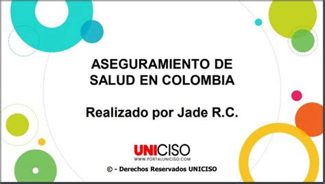 ASEGURAMIENTO DE SALUD EN COLOMBIA Portal Uniciso