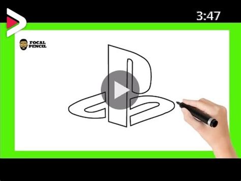 How to draw PlayStation Logo / Easy step by step drawing دیدئو dideo