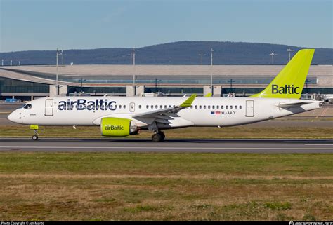 YL AAO Air Baltic Airbus A220 300 BD 500 1A11 Photo By Jon Marzo ID