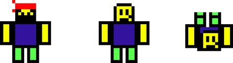 Download Roblox Noob Roblox Noob Pixel Art Png Image With No