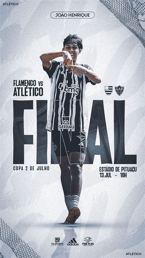 Matchday Jo O Henrique Atl Tico Mineiro Cartaz De Futebol Projeto