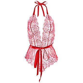 Romantic Floral Lace Teddy Bodysuit Lingerie