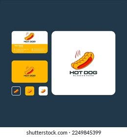 Hot Dog Logo Design Template Stock Vector (Royalty Free) 2249845399 | Shutterstock