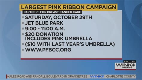 Largest pink ribbon campaign