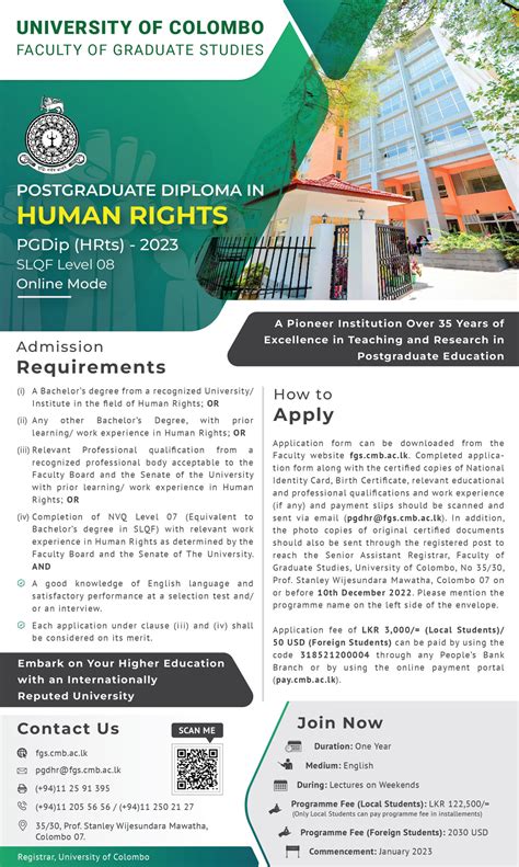 Postgraduate Diploma In Human Rights Pgdip Hrts 2023 Online Mode