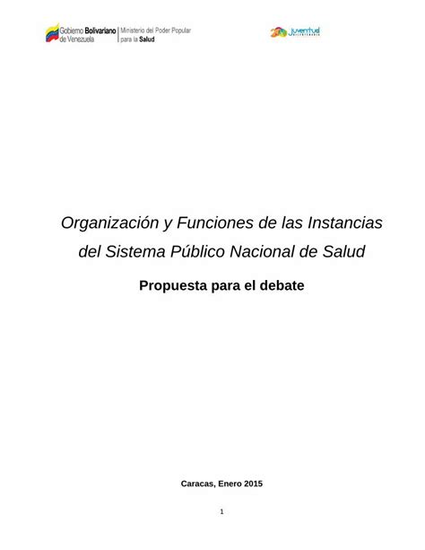 Pdf Organizaci N Y Funciones De Las Instancias Del Sistema Pdf