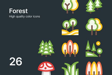 Forest Icons – MasterBundles