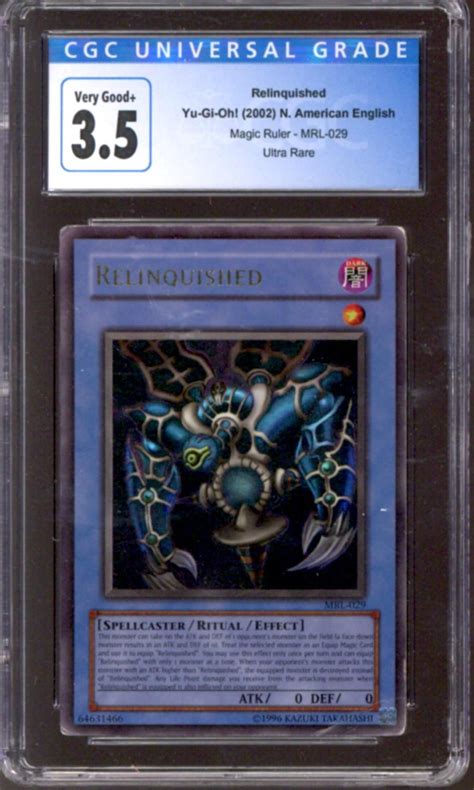 Yu Gi Oh Magic Ruler Relinquished Mrl 029 Cgc 35 Da Card World