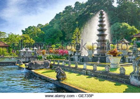 Indonesia Asia Bali Island Tirta Gangga Water Palace Garden Water