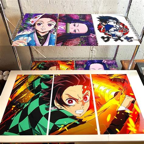 🔥Our Tanjiro Dance of the Fire God Triple-Wide poster set! Only on www ...