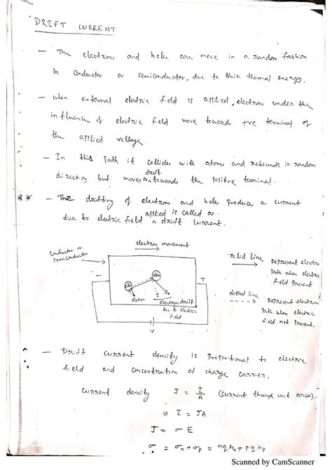 Pee Drift Current Aec Notes Analog Electronic Circuits Studocu