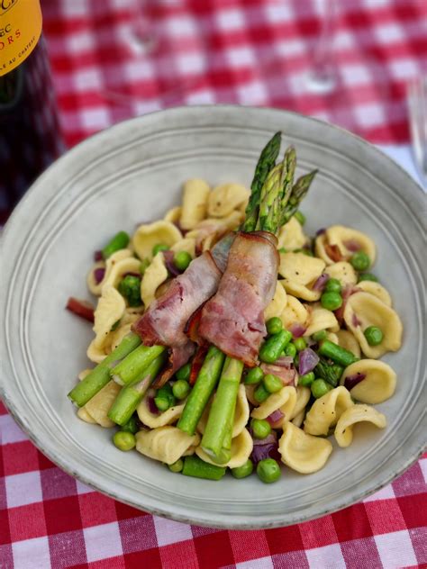 P Tes Aux Asperges Petits Pois Et Lard Fum Audrey Cuisine