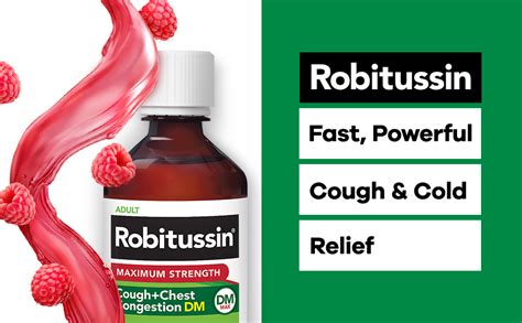 Robitussin Adult Maximum Strength Cough Plus Chest Congestion DM Max ...