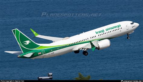 YI ASM Iraqi Airways Boeing 737 8 MAX Photo By Alperen Yeni ID