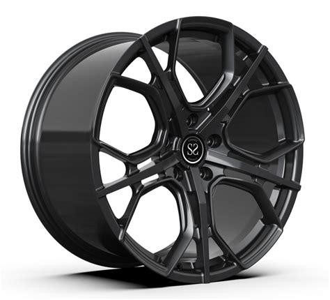 Polished Lips 1 Piece Forged Rims Monoblock Matte Black 20inch Porsche ...