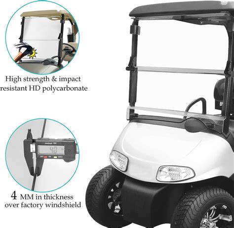 Golf Cart Windshield For Ezgo Rxv 2008 Up 10l0l