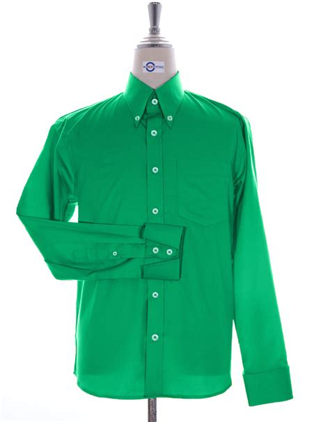 Button Down Collar Shirt - Green Color Shirt – Modshopping Clothing