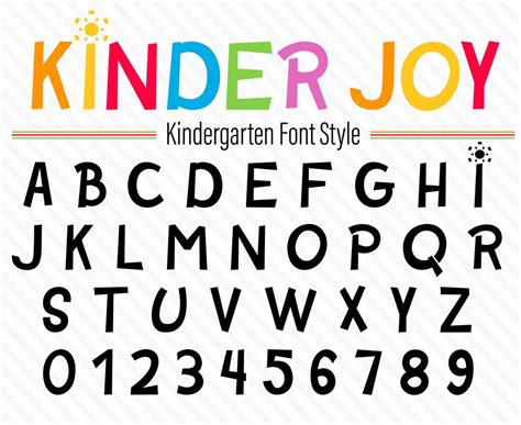 Kindergarten Font Kindergarten Font Style Teacher Font Preschool Font ...