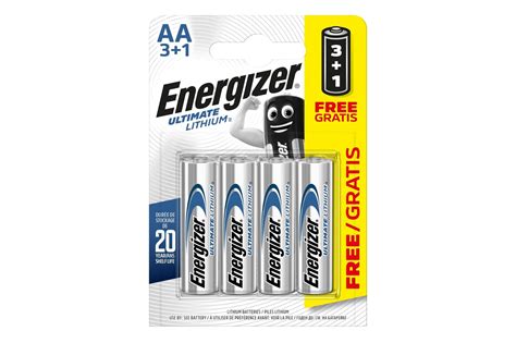 Energizer Aa Ultimate Lithium Batteries Pack Of 4 Batteries Maplin Electronics