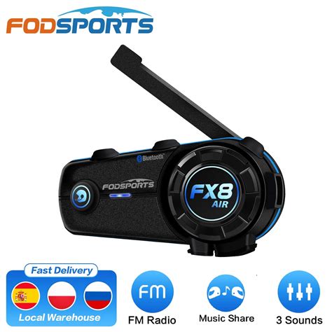 Fodsports Fx Air Motosiklet Nterkom Kask Bluetooth Kulakl K Kablosuz