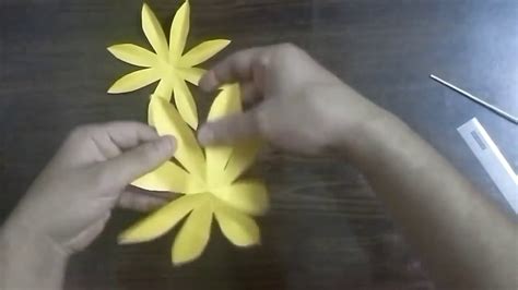 Comment Faire Un Tutoriel De Fleurs De Papier Tournesol Artisanat Du