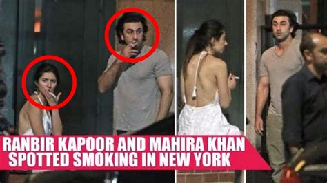 Ranbir Kapoor And Mahira Khan Spotted Smoking In New York Youtube