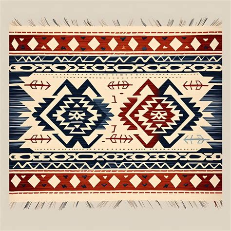 Aquarela de tapete kilim turco motivos geométricos listras horizontais