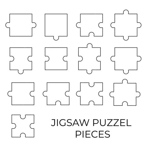 Premium Vector | Jigsaw puzzle pieces to help you create your own ...