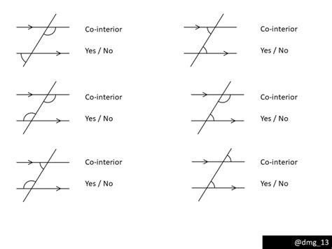 Angles: Identify co-interior angles – Variation Theory