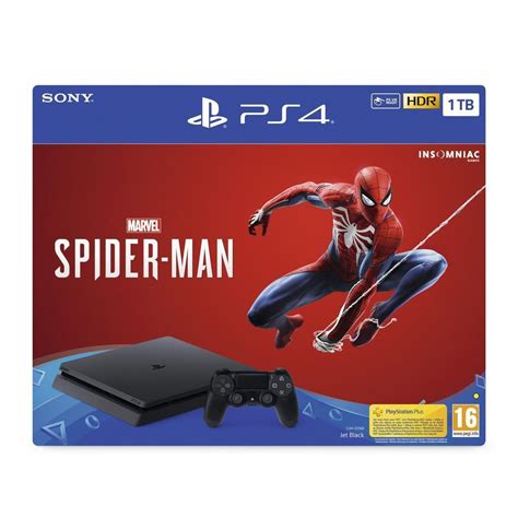 PlayStation 4 Slim 1000GB – Black + Marvel’s Spider-Man – Mobility Electro