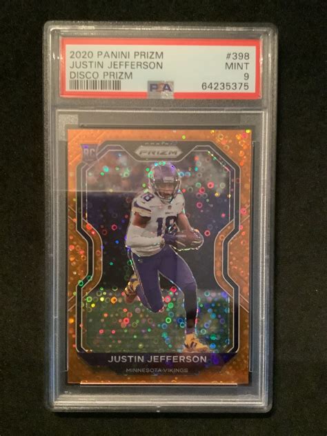 Justin Jefferson 2020 Prizm Orange Disco PSA 9 AJ Wieden Flickr