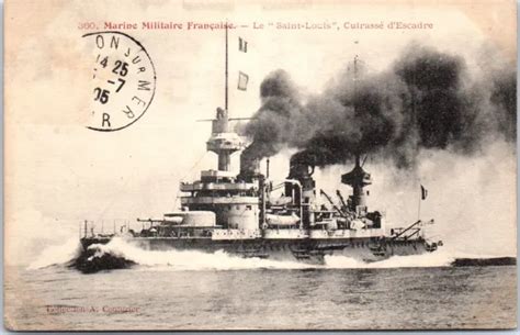 BATEAUX DE GUERRE LE SAINT LOUIS Carte Postale Ancienne REF VP8939